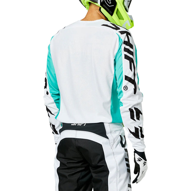 WHIT3 Label Fade Jersey - White / Green