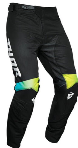 Black THOR Prime Pro MX Pants from the Unite series, designed for dirt biking with durable, flexible riding gear.