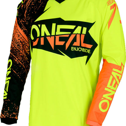 ONEAL JERSEY BURNOUT BLK/ORG/HI-VIS