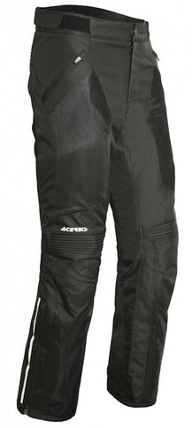 ACERBIS Ramsey Vent Pants for road riding, featuring lightweight fabric, ventilation panels, and a sleek motorcycle riding design.