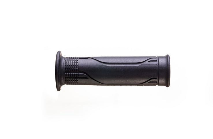 ARIETE Road Replica grips for Honda motorcycles, black rubber handlebar grips with textured surface for improved grip and control.