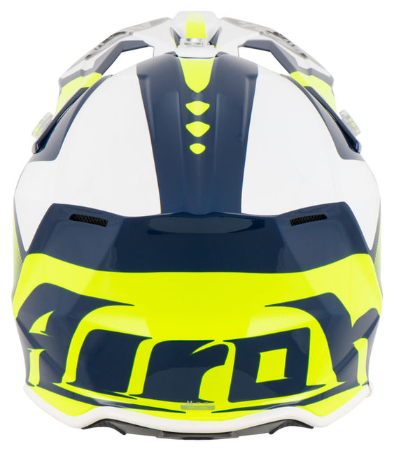 WRAAP Raze Helmet - Yellow / Blue Gloss