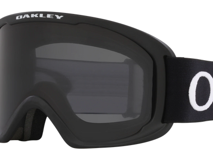 Oakley O-Frame 2.0 PRO MX goggles in Jett Black with clear lenses, durable frame, and adjustable strap for motocross riding.