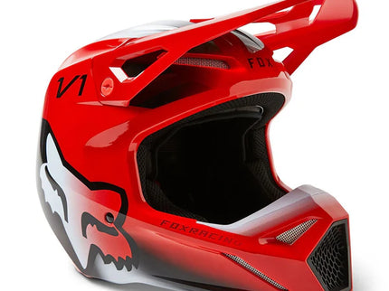 V1 TOXSYK YOUTH HELMET - FLO RED