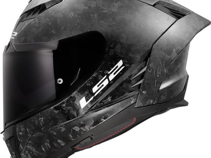 LS2 Dragon Forged Gloss FF807 road helmet with aerodynamic design and sleek finish, shown from the front view.
