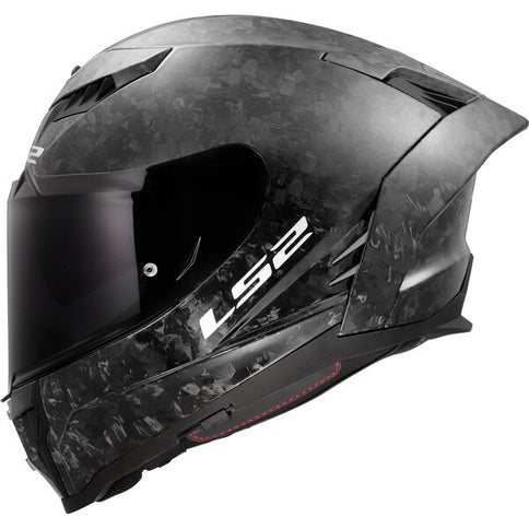 LS2 Dragon Forged Gloss FF807 road helmet with aerodynamic design and sleek finish, shown from the front view.