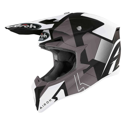 WRAAP Raze Helmet - Black / White Matte