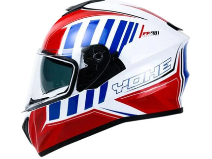 YOHE 981 Shinny Red/Blue/White Gloss Helmet