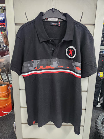 Black Jorge Lorenzo Limited Edition 99 polo shirt from 99 - The Official Collection, featuring the official logo and sleek design.