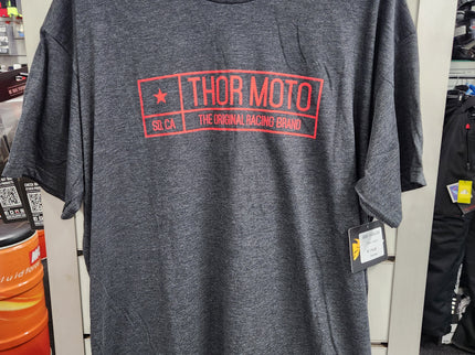 Thor Original Racing Tee - Charcoal / Red