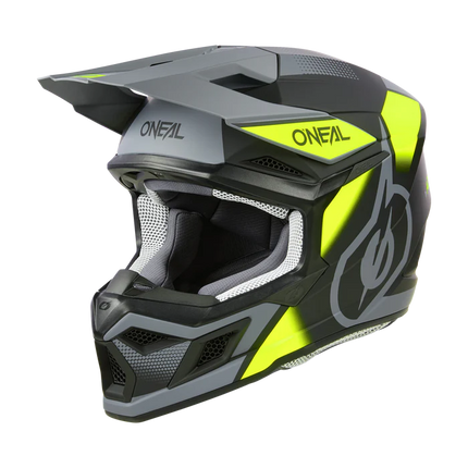 ONEAL 3SRS VERTICAL BLK/YLW/GRY + GOGGLES