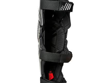 FOX Titan Pro D30 knee guard in black, designed for protection and comfort during outdoor activities and sports.