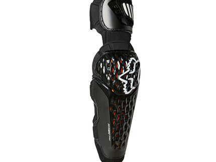 FOX Titan Pro D30 Black Elbow Guard showing padded protective armor and adjustable straps for elbow protection.
