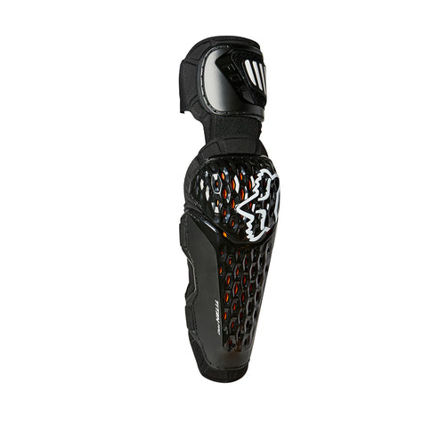 FOX Titan Pro D30 Black Elbow Guard showing padded protective armor and adjustable straps for elbow protection.