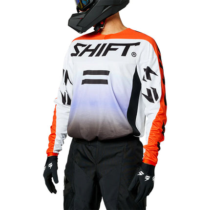 WHIT3 Label Fade Jersey - Black / White / Orange