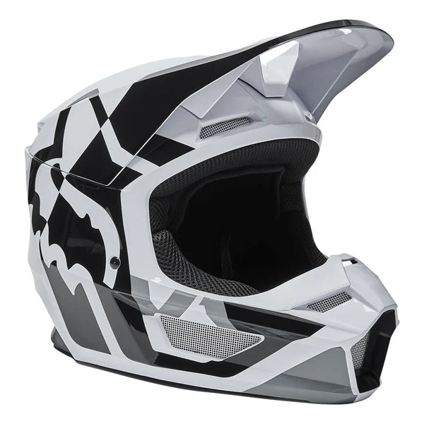 V1 LUX YOUTH HELMET - BLACK/ WHITE