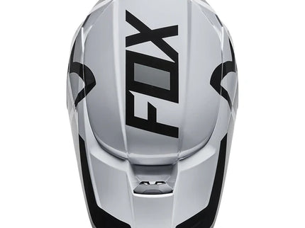 FOX V1 LUX YOUTH HELMET - BLACK/ WHITE