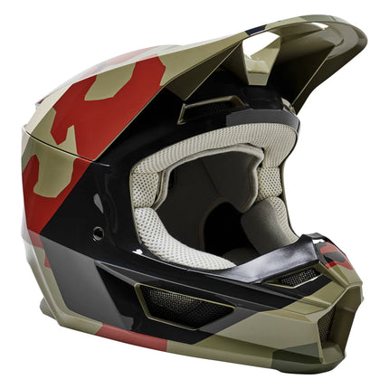 V1 BNKR HELMET YOUTH - GREEN CAMO