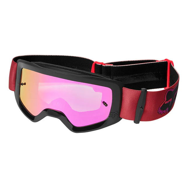 Yth Main Venz Mirrored Lens Goggles - FLO RED