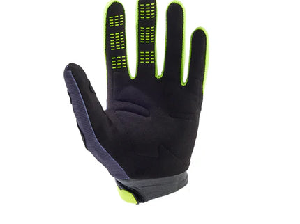 FOX 180 FLORA GLOVE in Dark Shadow, MX gloves with padded palms and adjustable wrist strap, designed for motocross riding.