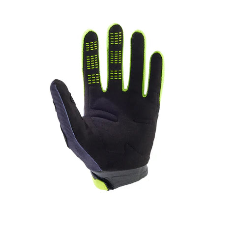 FOX 180 FLORA GLOVE in Dark Shadow, MX gloves with padded palms and adjustable wrist strap, designed for motocross riding.
