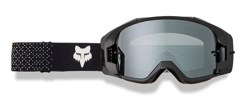 FOX VUE CORE MX Goggle in black with adjustable strap and clear lens, designed for motocross riding.