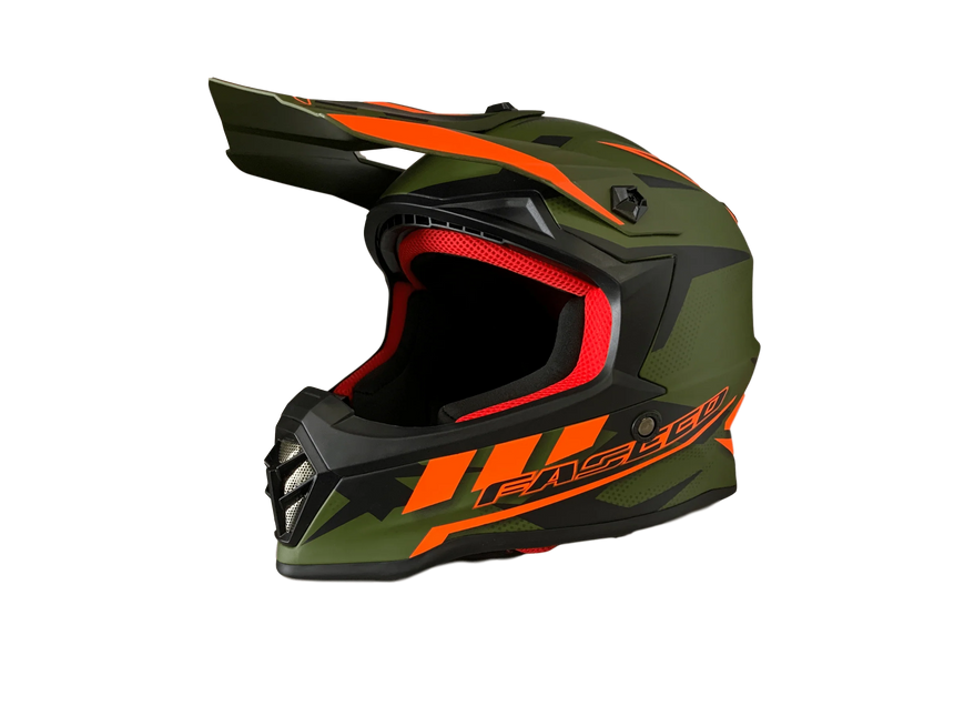 FASEED FS608 YOUTH HELMET - ARMY/ORG