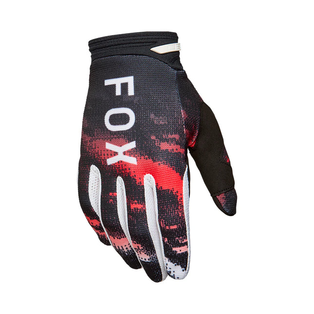 180 KAIROS GLOVES - WHITE / FLO RED