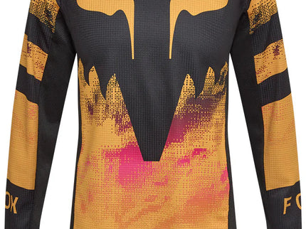 Fox 180 Kairos Youth MX Jersey in Tangerine with vibrant orange design and breathable fabric for motocross riding.