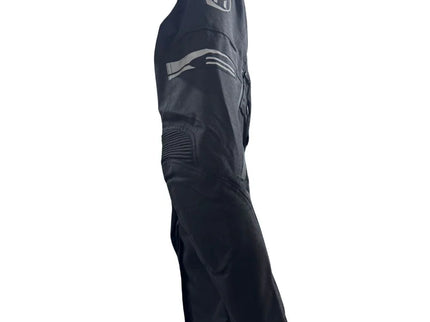 Black Acerbis Metalize 440 road jacket with protective design, visible zippers, and sturdy metal accents for motorcycle riding.