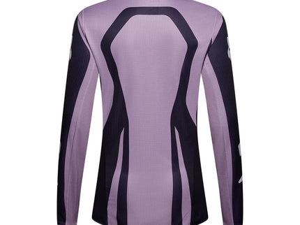 Fox 180 RAID Women's MX jersey in Lav Drift with lightweight breathable fabric and stylish design for motocross riding.