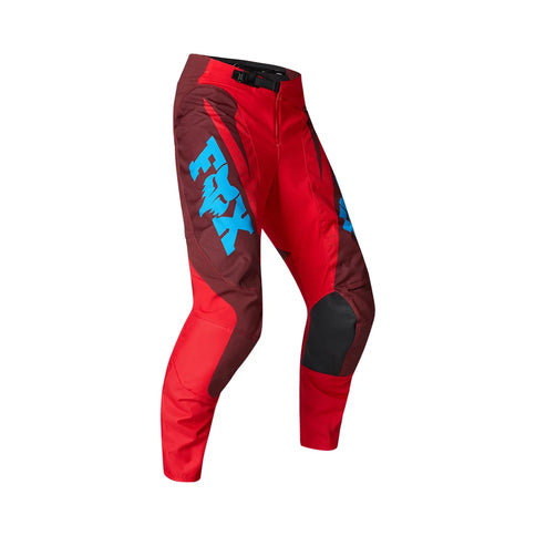 Fox 180 RAID MX pants in black, featuring durable fabric and reinforced knee areas, designed for motocross riding.
