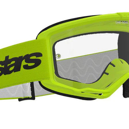 Alpinestars Vision 3 Wordmark YEL Motocross Goggles CLEAR