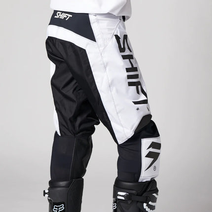 WHIT3 Label Trac Pants - White / Black