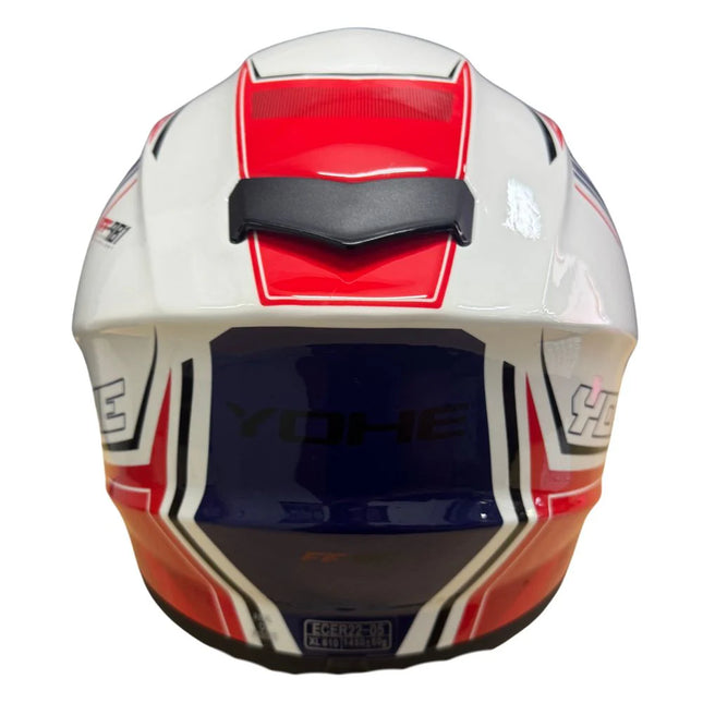 YOHE 981 Shinny Red/Blue/White Gloss Helmet