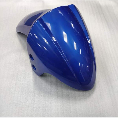 Blue front fender for SYM Orbit/XPro 125 and 150 scooters, showing the sleek plastic design and mounting points.