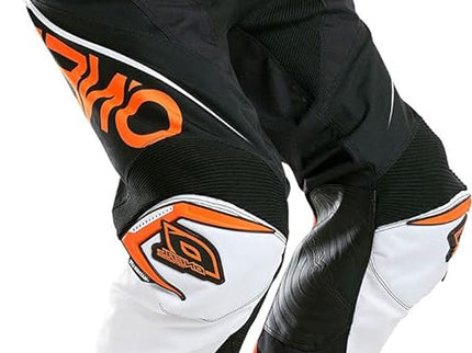 Orange ONEAL MX Mayhem Blocker motocross pants with reinforced knee panels and durable fabric for off-road riding.