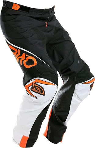 Orange ONEAL MX Mayhem Blocker motocross pants with reinforced knee panels and durable fabric for off-road riding.