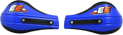 Blue Enduro Engineering Roost Deflector mounted on motorcycle showcasing its protective design against debris and roost.