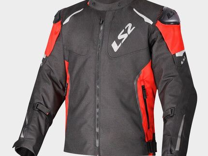 LS2 Mens ZOOM JACKET BLACK - RED