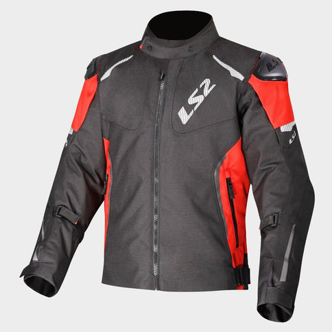 LS2 Mens ZOOM JACKET BLACK - RED