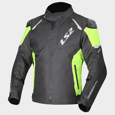 LS2 Mens ZOOM JACKET BLACK - YELLOW