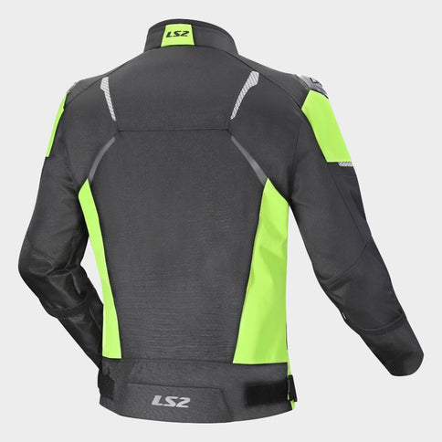 LS2 Mens ZOOM JACKET BLACK - YELLOW