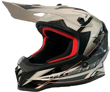 FASEED FS608 YOUTH HELMET - BLACK/WHITE