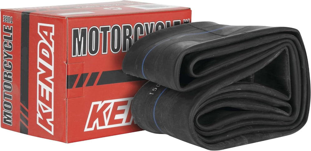 Kenda 120/70x12 motorcycle tube with valve stem, suitable for scooter or small motorcycle tire.