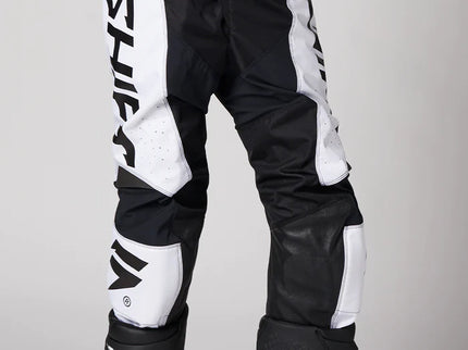 WHIT3 Label Trac Pants - White / Black