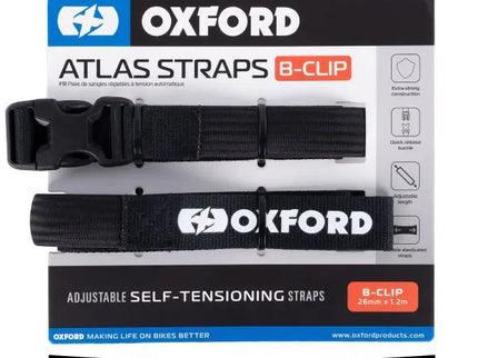 OXFORD ATLAS B-CLIP STRAPS - 26MM X1.2M PAIR