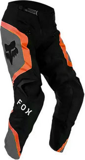 Fox 180 Ballast Pant MX pants in black and gray, featuring durable fabric and motocross-inspired design.