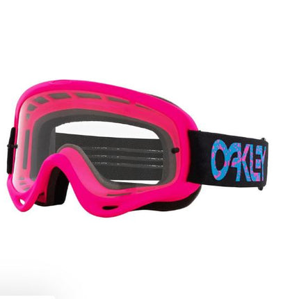 O-Frame MX Goggle- CLEAR  Pink SPLATTER