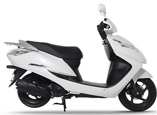 Honda ELITE 125 scooter in various colors, featuring a sleek design and comfortable seating for urban commuting.